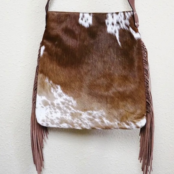 Handbags - Leather in Cowhide purse with castles